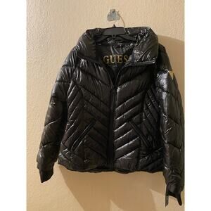 Guess Black Women's Puffer Jacket Large